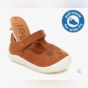 Stride Rite Toddler Mary Jane in Brown with White Sole